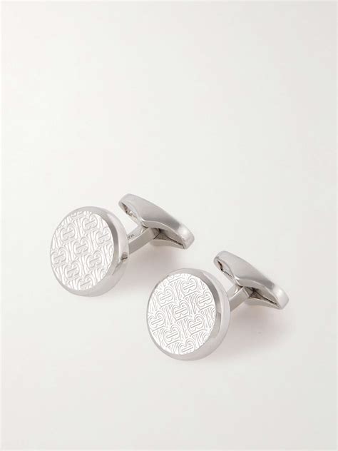 burberry silver cufflinks.